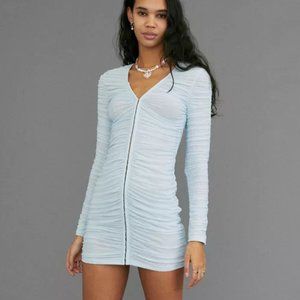 UO Lioness garter mini dress blue XS NWT